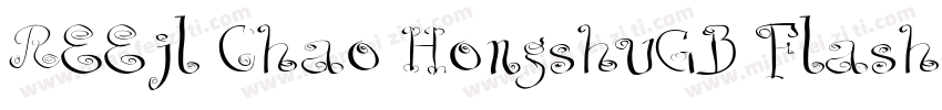 REEjl Chao HongshuGB Flash字体转换